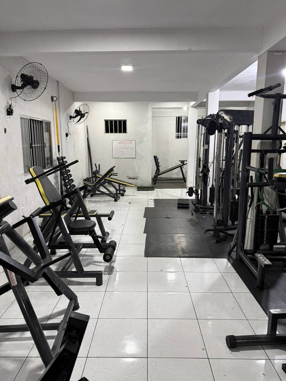 Espaço arejado para treino