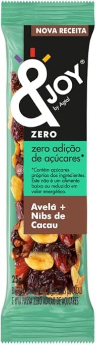 Enjoy Barra Zero Açúcar Avela E Nibs De Cacau